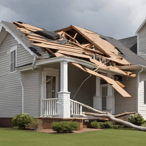 storm damage to roof